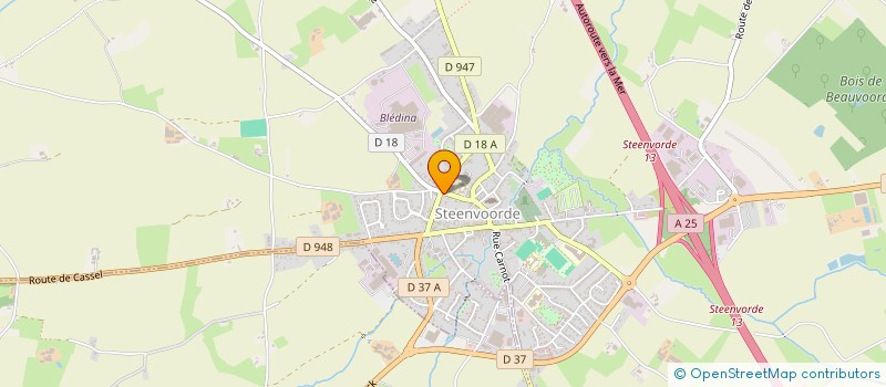 localisation de l'entreprise S.C.I HOUVENAGEL-HAUSTRAETE  STEENVOORDE