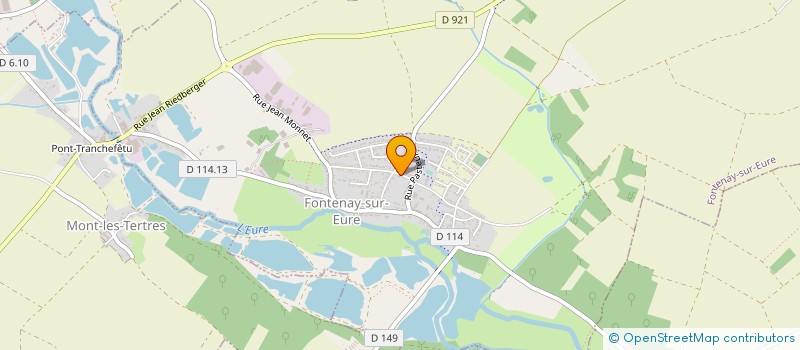 localisation de l'entreprise S.C.I. HOUVET ET FILS à FONTENAY-SUR-EURE