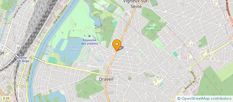 localisation de l'entreprise S.C.I. HSB2 à DRAVEIL
