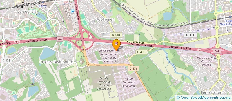 localisation de l'entreprise S.C.I. HULK  COLLEGIEN