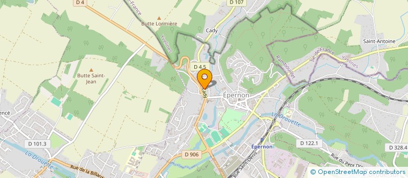localisation de l'entreprise S.C.I. HYCAM à EPERNON