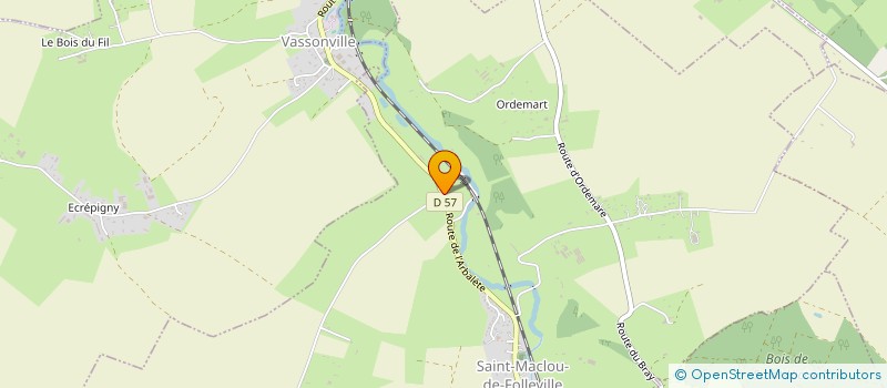 localisation de l'entreprise S.C.I I.C.F  SAINT-MACLOU-DE-FOLLEVILLE