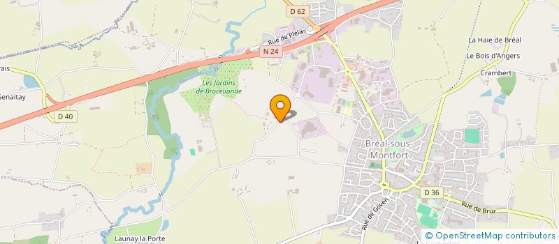 localisation de l'entreprise S.C.I. ICARE  BREAL-SOUS-MONTFORT