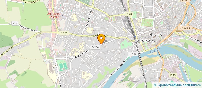 localisation de l'entreprise S.C.I. ICHE à NEVERS