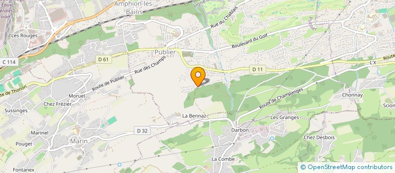 localisation de l'entreprise S.C.I. IFP  PUBLIER