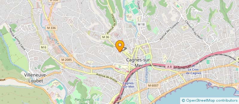 localisation de l'entreprise S.C.I. ILEM à CAGNES SUR MER