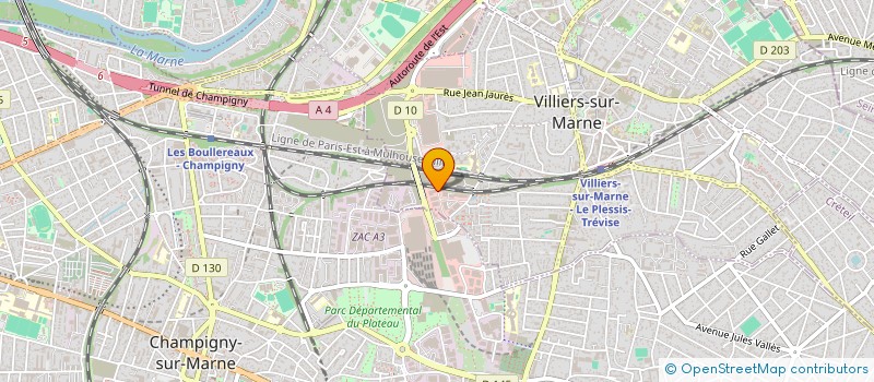 localisation de l'entreprise S.C.I. IMA  VILLIERS-SUR-MARNE