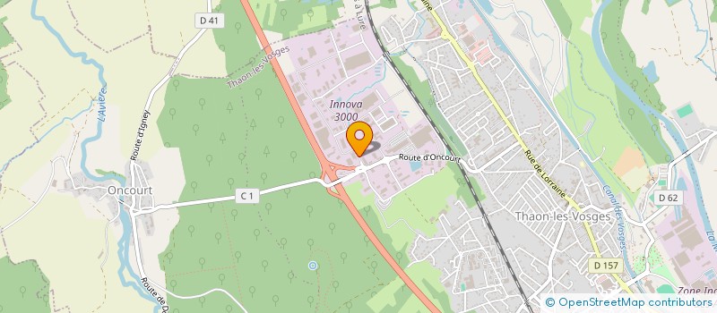 localisation de l'entreprise S.C.I. IMAGINE 2  THAON-LES-VOSGES