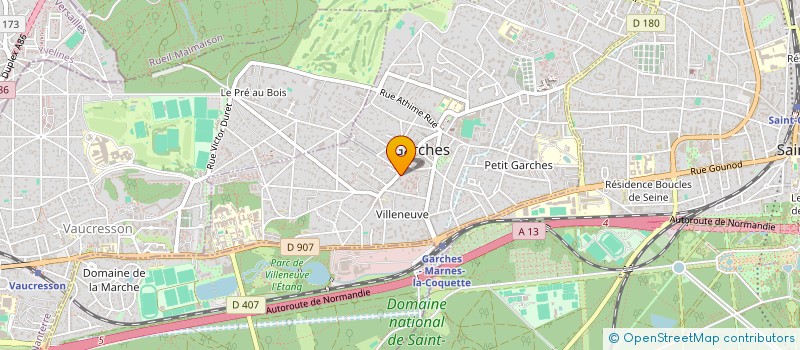 localisation de l'entreprise S.C.I. IMBERT à GARCHES