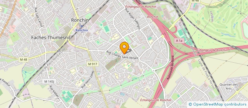 localisation de l'entreprise S.C.I IMM'QUATRE  RONCHIN