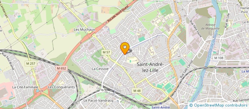 localisation de l'entreprise S.C.I. IMMO+  SAINT-ANDRE-LEZ-LILLE