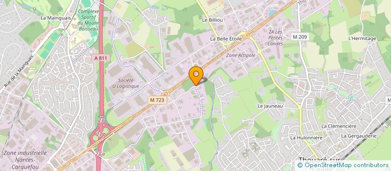 localisation de l'entreprise S.C.I IMMO GM STE LUCE  SAINTE-LUCE-SUR-LOIRE