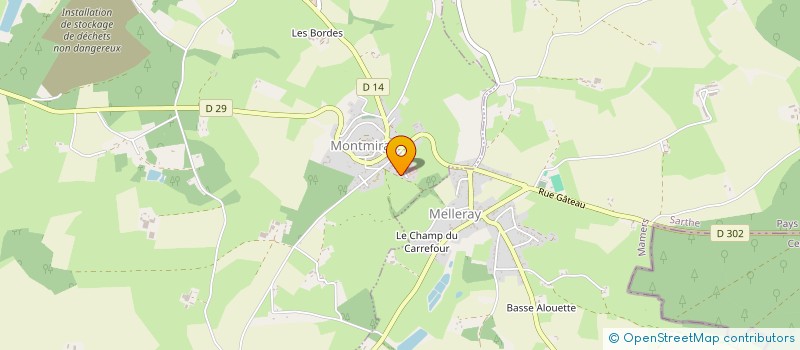 localisation de l'entreprise S.C.I. IMMO PORET  VIBRAYE