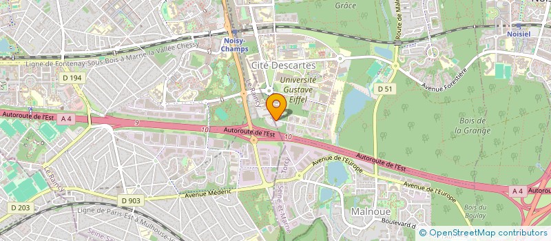 localisation de l'entreprise S.C.I. IMMOBILIERE CHRISTAL  CHAMPS-SUR-MARNE