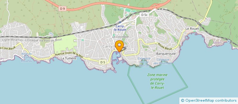 localisation de l'entreprise S.C.I. IMMOPB  CARRY-LE-ROUET