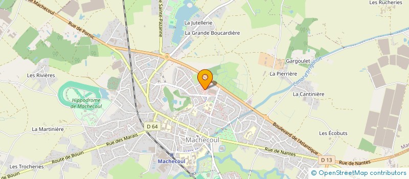 localisation de l'entreprise S.C.I. IMMOVETO MACHECOUL  MACHECOUL-SAINT-MEME