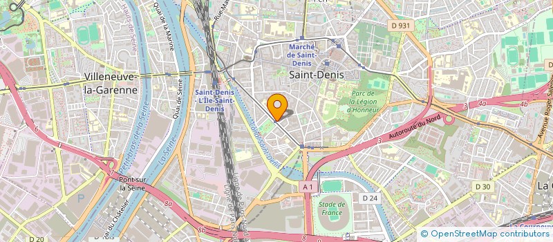 localisation de l'entreprise S.C.I. INES à SAINT-DENIS