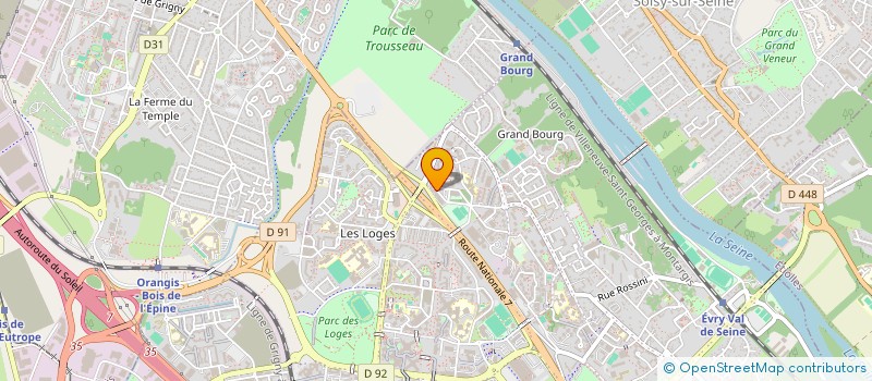 localisation de l'entreprise S.C.I INTEGRALE à EVRY-COURCOURONNES