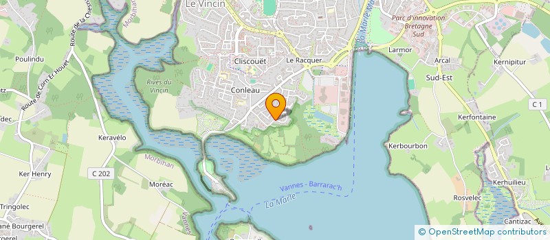 localisation de l'entreprise S.C.I. INVESTISSEMENT S.V.  VANNES