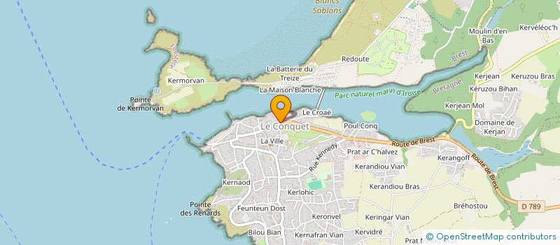 localisation de l'entreprise S.C.I. IROISE  LE CONQUET