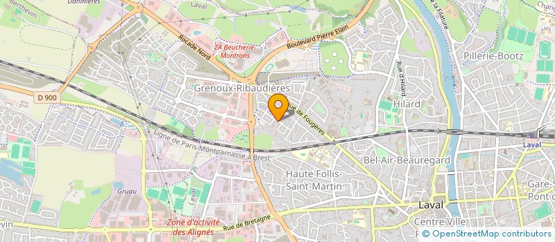 localisation de l'entreprise S.C.I. ISBA 53 à LAVAL
