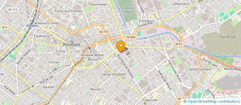 localisation de l'entreprise S.C.I. ISMAEL.SAM  ROUBAIX