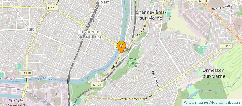 localisation de l'entreprise S C I   J.A.I.R   MICHEL BIZOT  CHENNEVIERES-SUR-MARNE