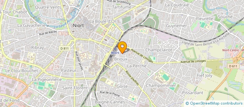 localisation de l'entreprise S.C.I. J.A.M.  NIORT