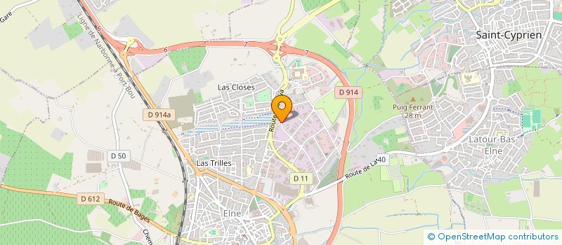 localisation de l'entreprise S.C.I J.A.M.O.S  ELNE