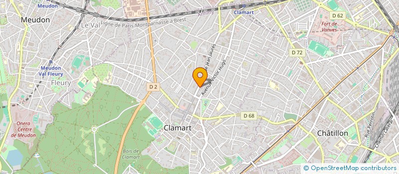 localisation de l'entreprise S.C.I.J.C COIFFURE à CLAMART