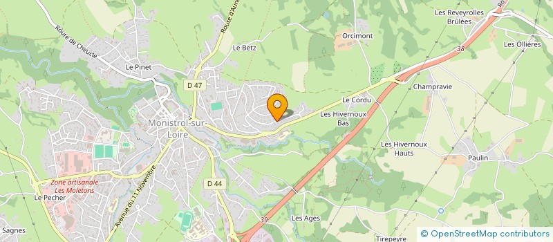 localisation de l'entreprise S.C.I J.C.J  MONISTROL-SUR-LOIRE