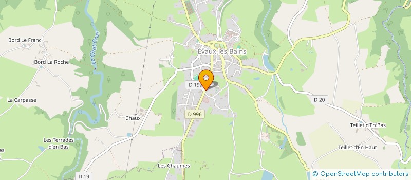 localisation de l'entreprise S.C.I. J.C.R  EVAUX-LES-BAINS