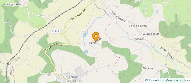 localisation de l'entreprise S.C.I J.D.J  HAUTEFAGE-LA-TOUR