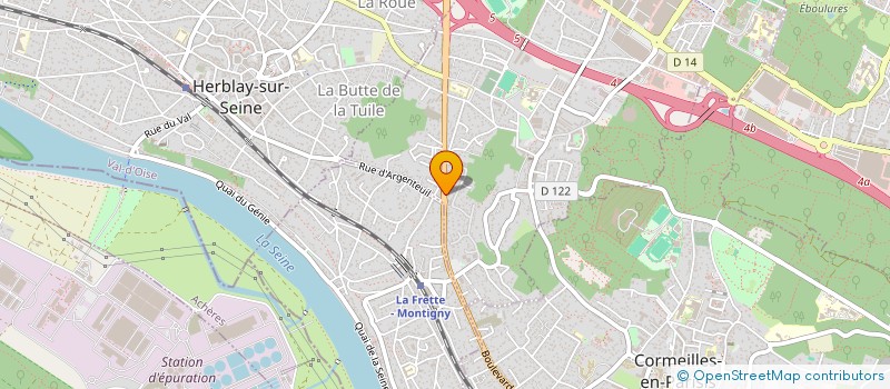 localisation de l'entreprise S.C.I. J.F.M.  MONTIGNY-LES-CORMEILLES