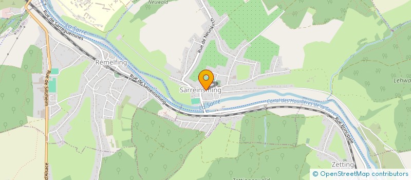 localisation de l'entreprise S.C.I. J.J.B.  SARREINSMING