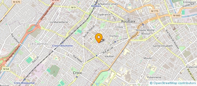 localisation de l'entreprise S.C.I. J.L.M.C.D  ROUBAIX