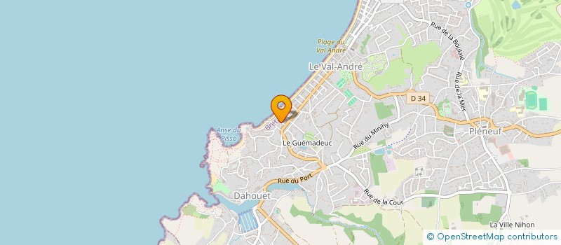 localisation de l'entreprise S.C.I. J.P.V.  PLENEUF-VAL-ANDRE