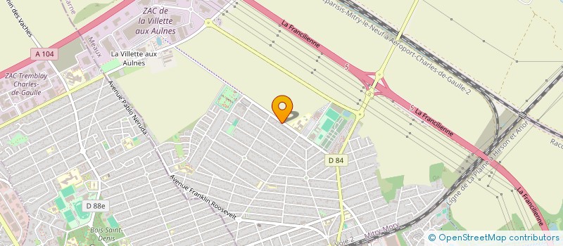 localisation de l'entreprise S.C.I. J.S.K.L.  MITRY-MORY