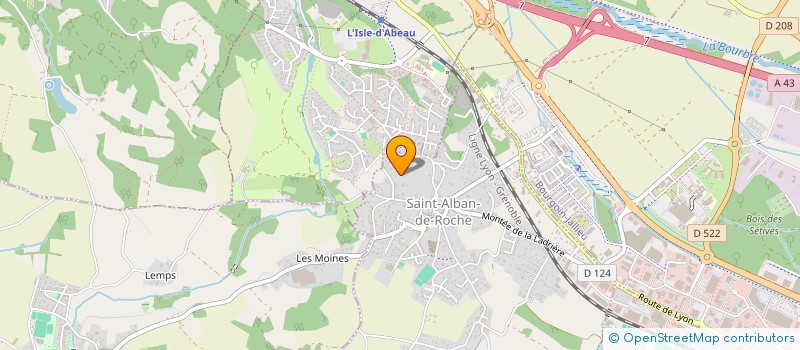 localisation de l'entreprise S.C.I. J.S.M.A.  SAINT-ALBAN-DE-ROCHE