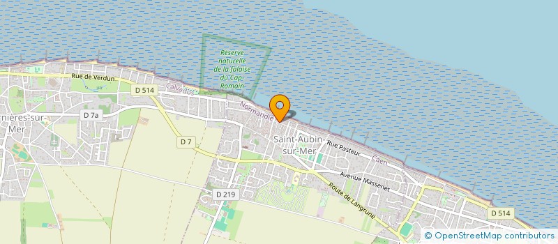 localisation de l'entreprise S.C.I. JADOM  SAINT-AUBIN-SUR-MER