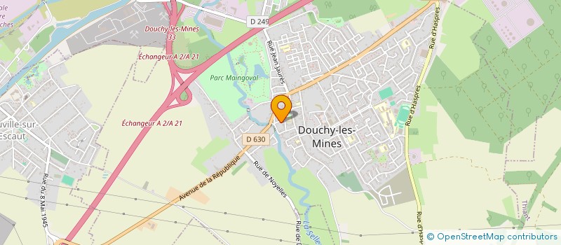 localisation de l'entreprise S.C.I. JAHL à DOUCHY-LES-MINES