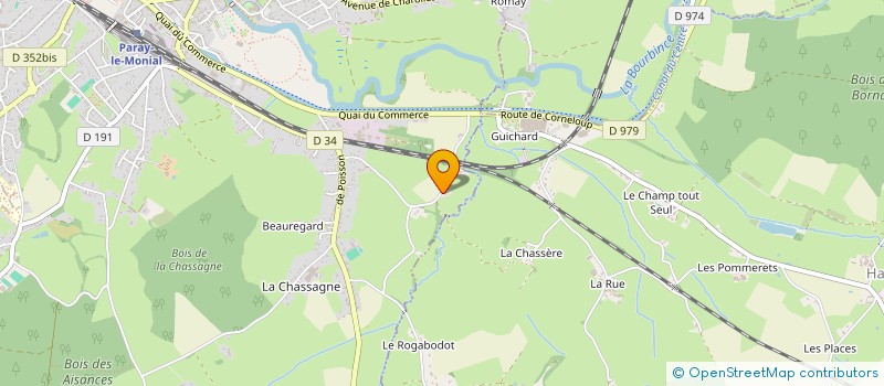 localisation de l'entreprise S.C.I. JBA  PARAY-LE-MONIAL