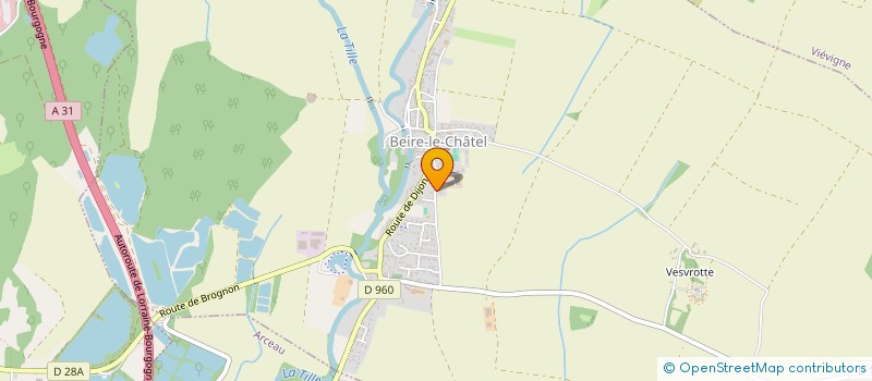 localisation de l'entreprise S.C.I JC  BEIRE-LE-CHATEL