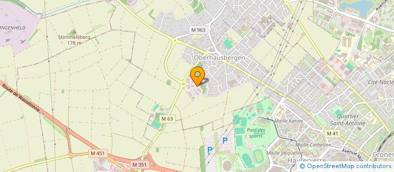 localisation de l'entreprise S.C.I. JC VALPARC  OBERHAUSBERGEN