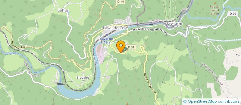 localisation de l'entreprise S.C.I JCJ  LAVAL-DE-CERE