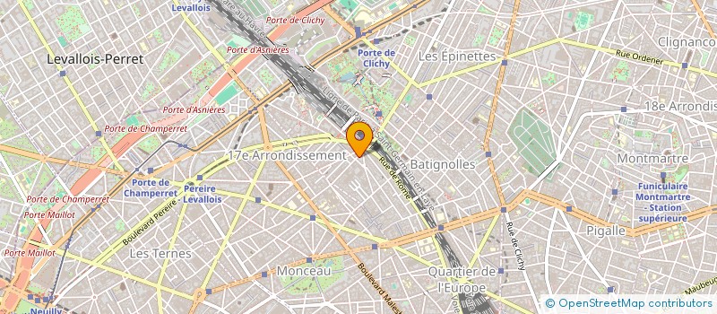 localisation de l'entreprise S.C.I. JDA BATIGNOLLES  PARIS