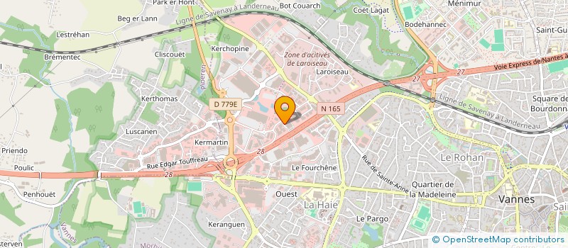 localisation de l'entreprise S.C.I. JEAN JACQUES à VANNES