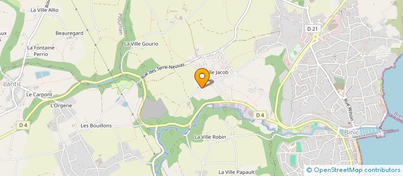 localisation de l'entreprise S.C.I. JEANNE  BINIC-ETABLES-SUR-MER