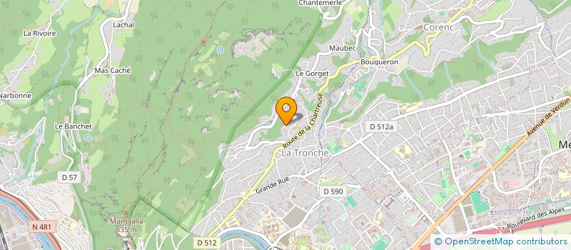 localisation de l'entreprise S.C.I JEANNE D'ARC INVEST  LA TRONCHE