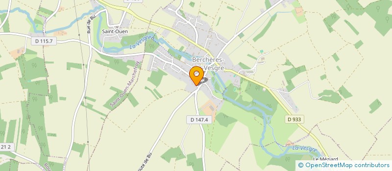 localisation de l'entreprise S.C.I. JEREMY à BERCHERES-SUR-VESGRE